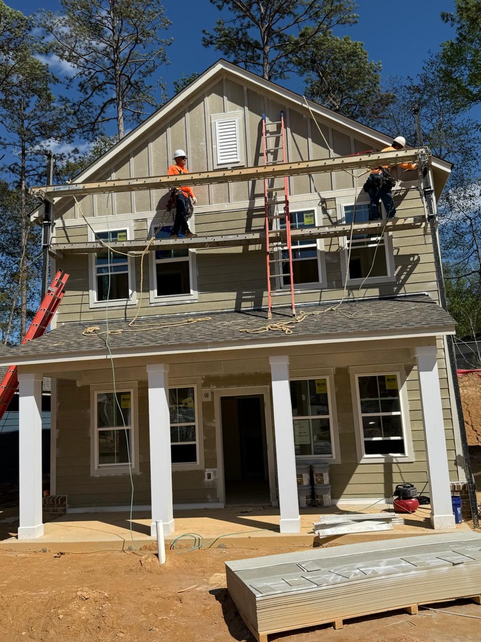 Vinyl siding installation